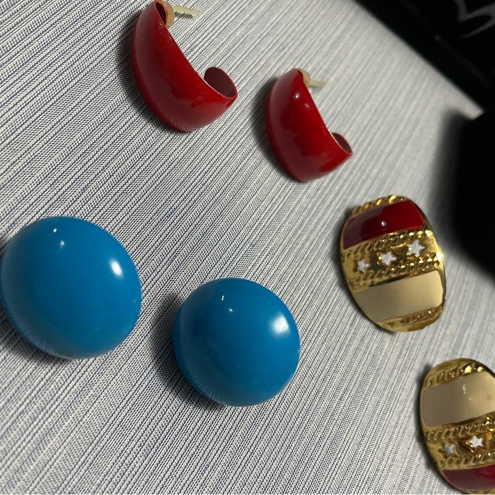 Vintage earring trio